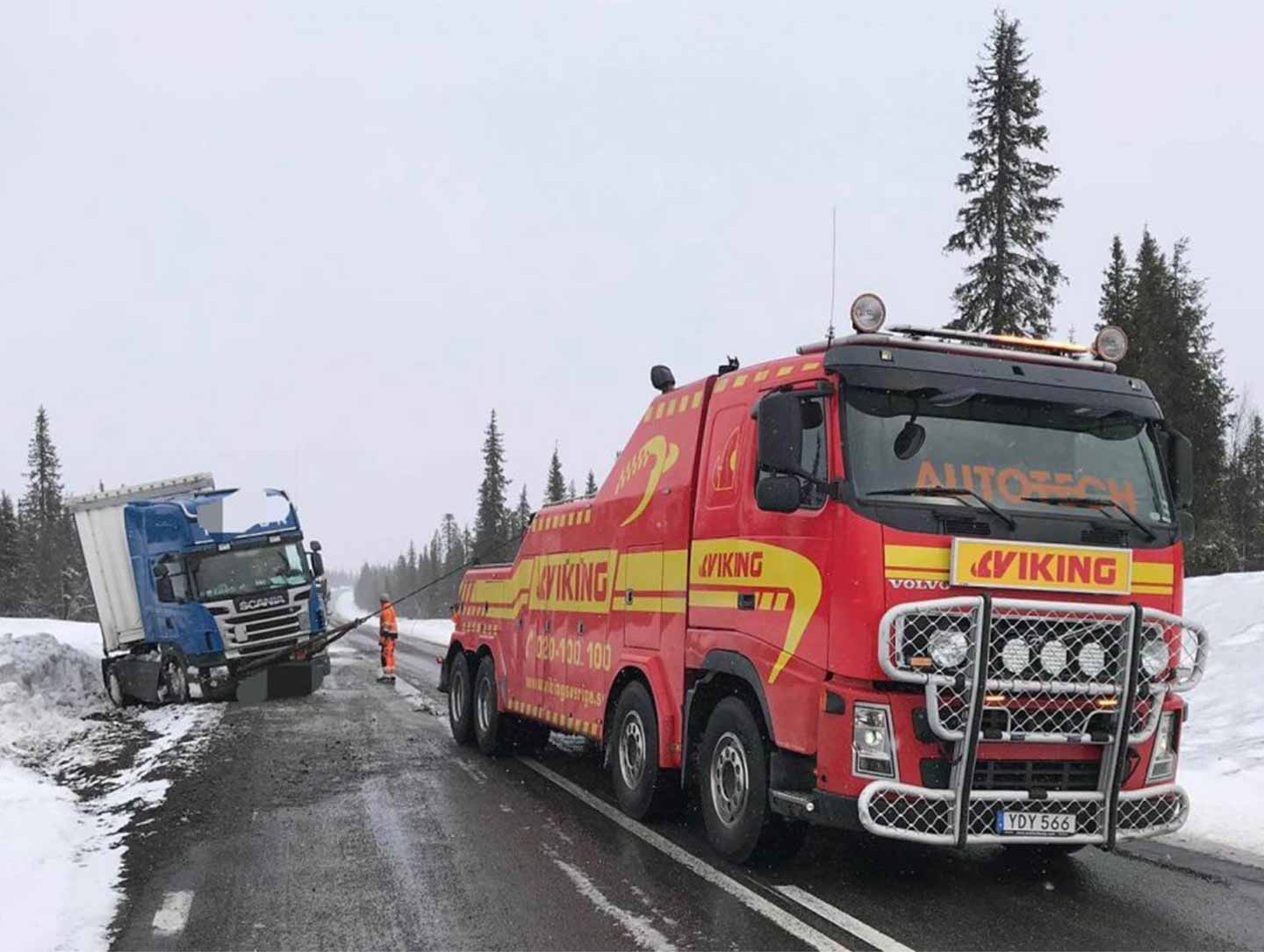 Vi utför bärgning av tunga fordon i Kiruna